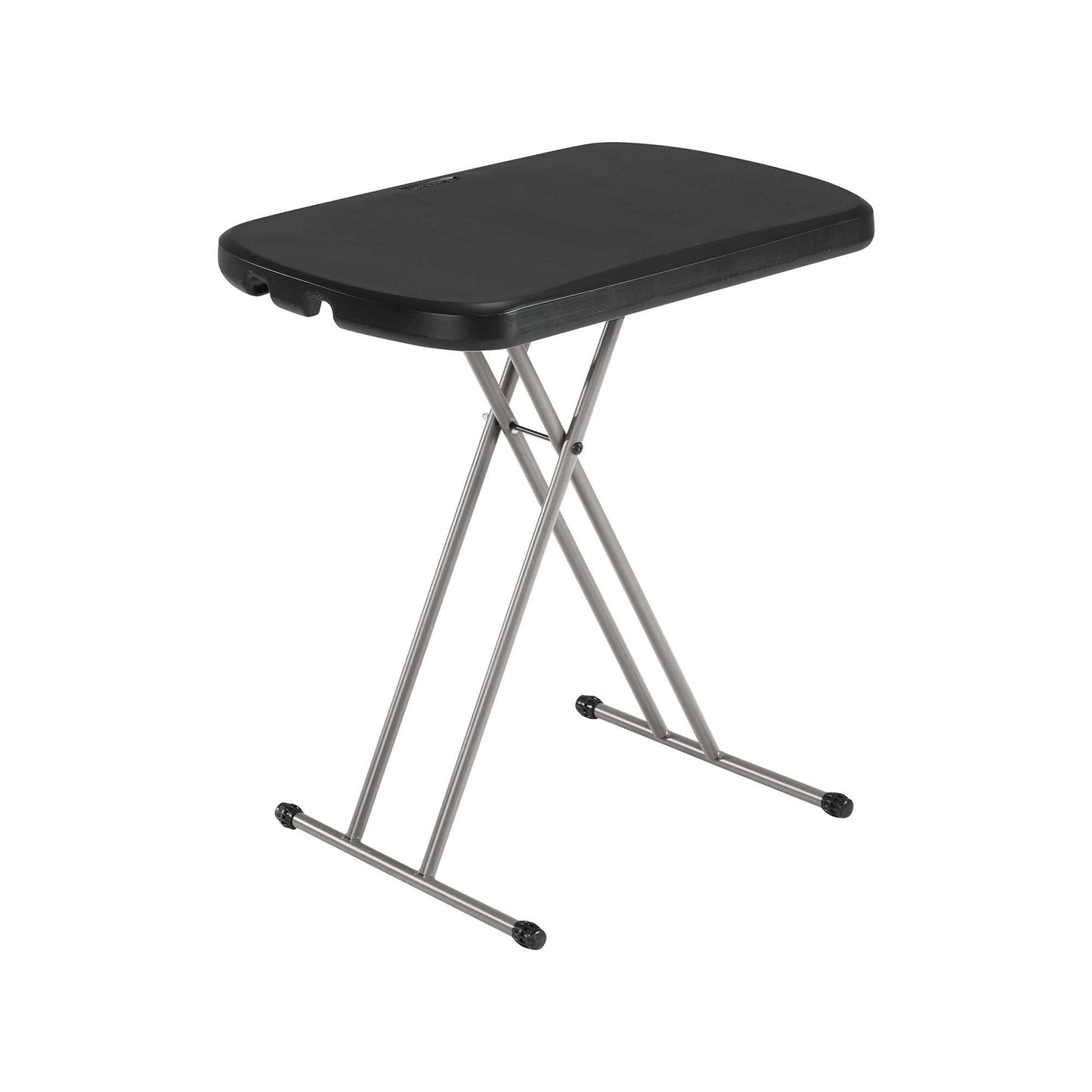 LIFETIME 80251 Adjustable Folding Laptop Table TV Tray, 26 Inch, White Granite