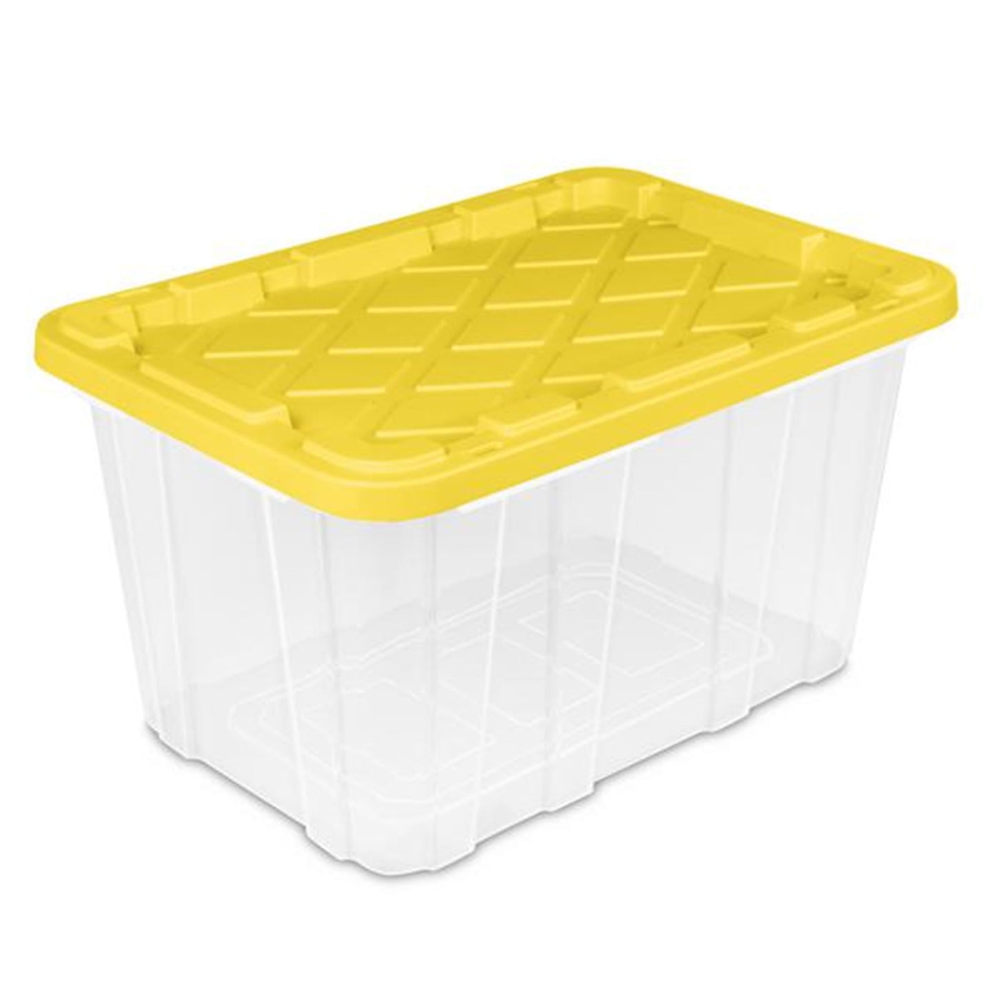 Sterilite 12-Pack Industrial Tote Plastic Storage Container Bins with Lids, 17 Gallon