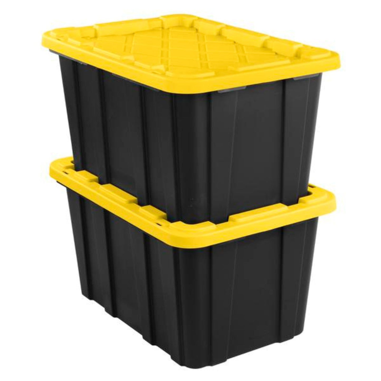 Sterilite 12-Pack Industrial Tote Plastic Storage Container Bins with Lids, 17 Gallon