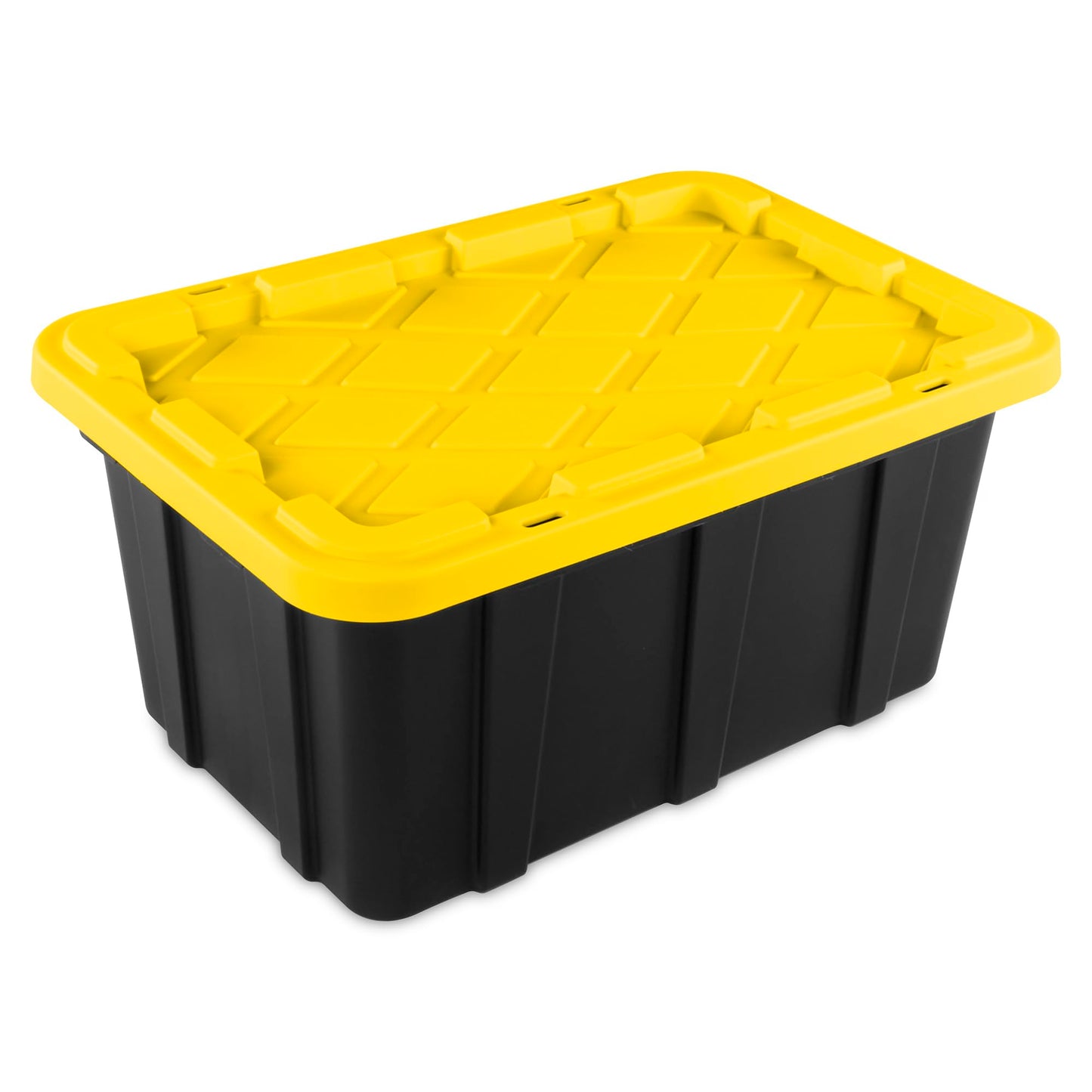 Sterilite 12-Pack Industrial Tote Plastic Storage Container Bins with Lids, 17 Gallon