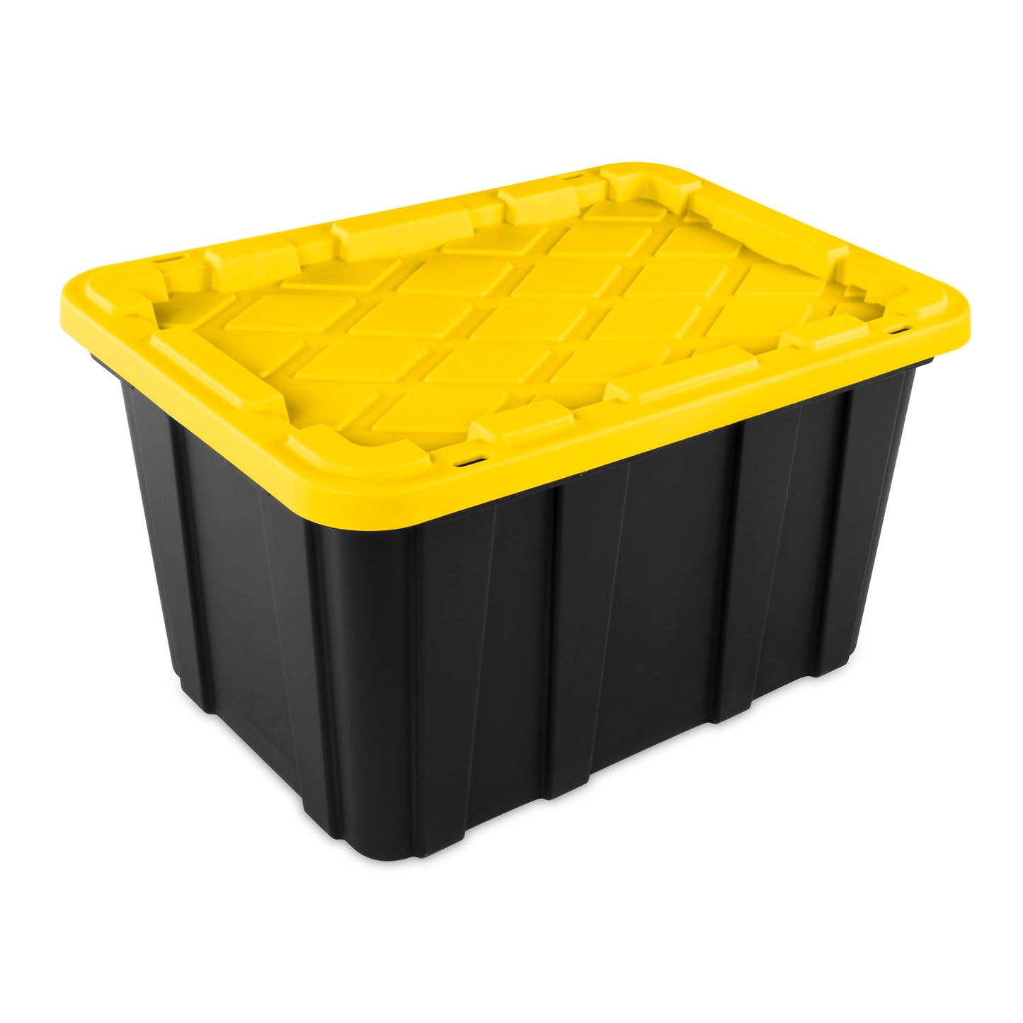 Sterilite 12-Pack Industrial Tote Plastic Storage Container Bins with Lids 27 Gallon