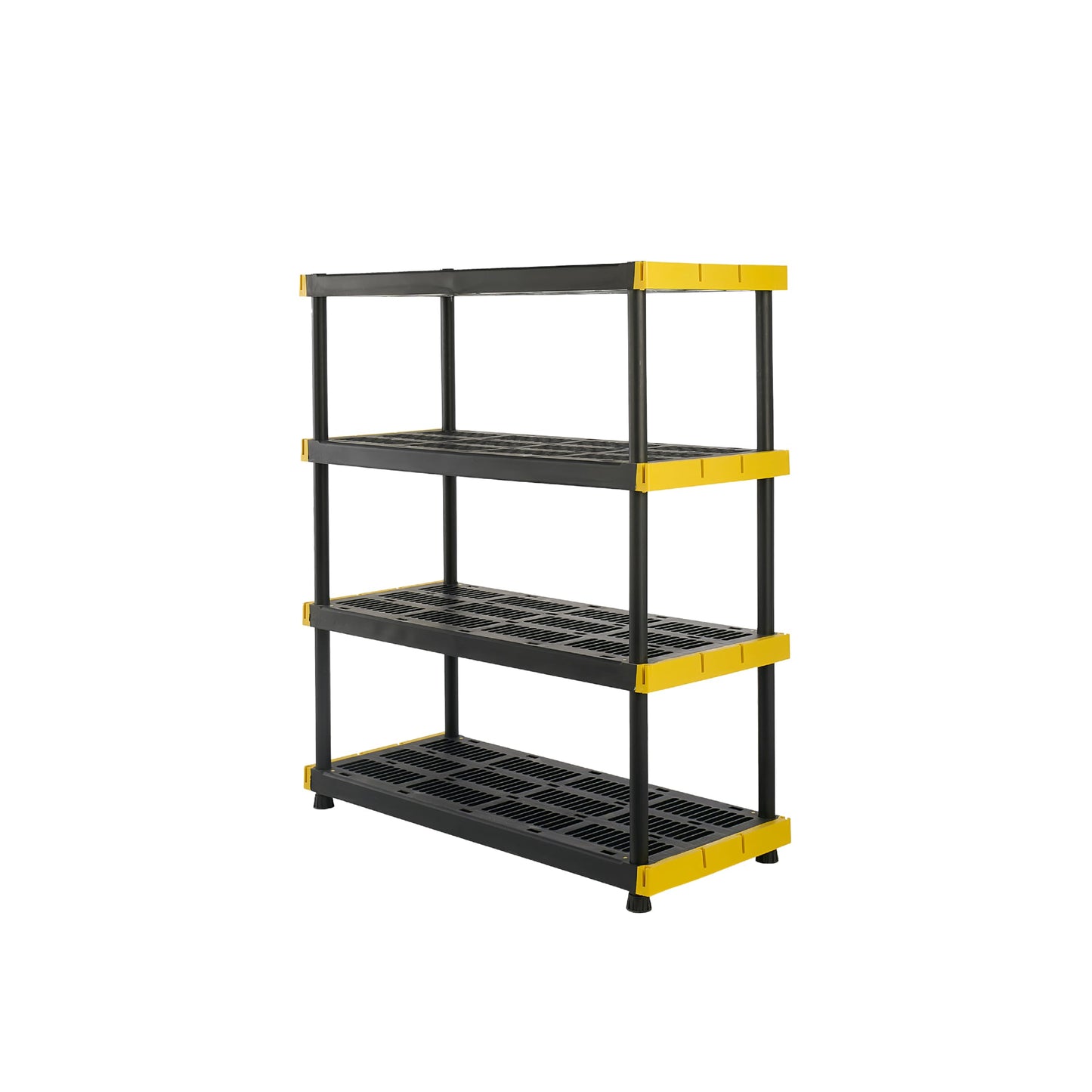CX Black & Yellow 5-Tier Heavy Duty Plastic Storage Shelves
