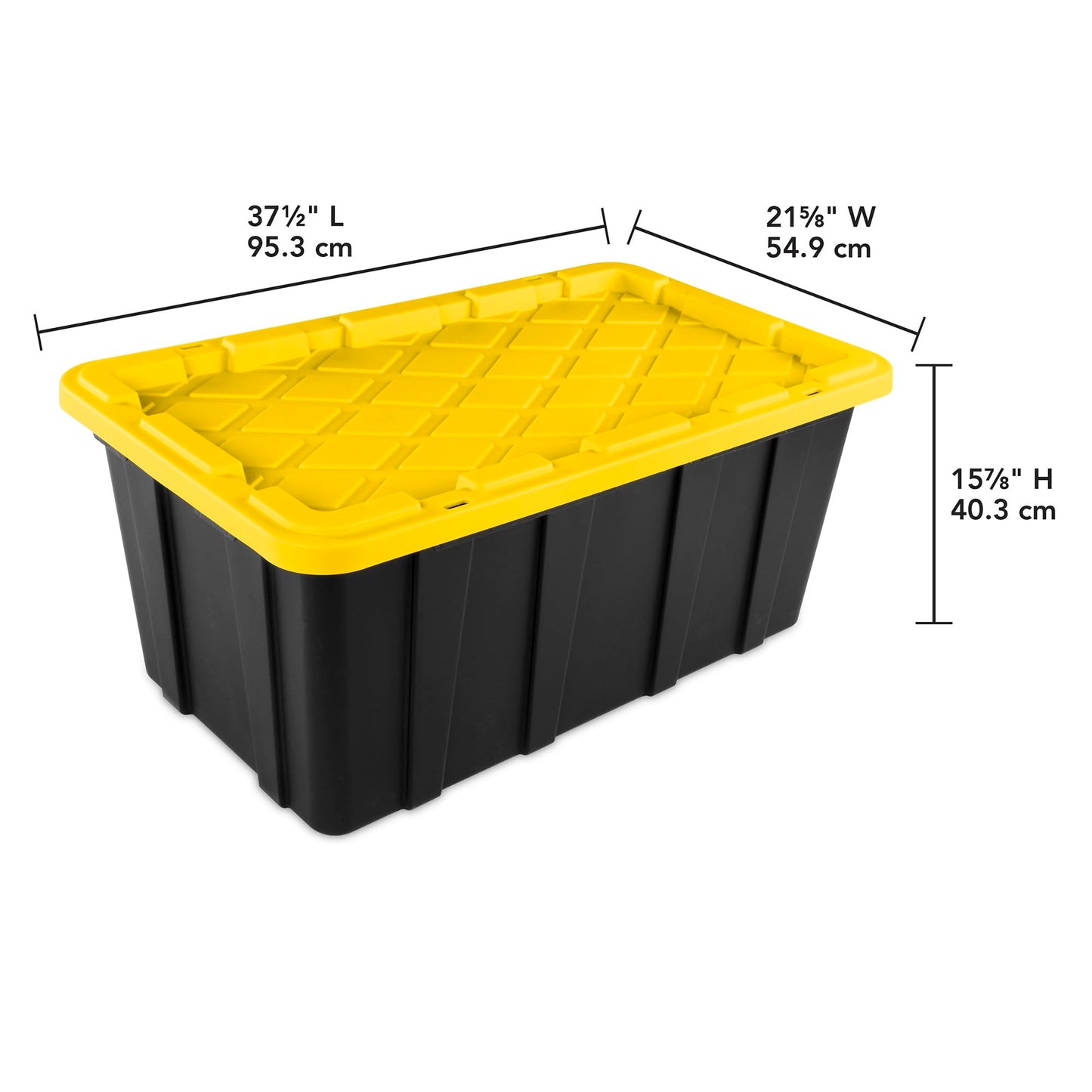 Sterilite 12-Pack Industrial Tote Plastic Storage Container Bins with Lids, 17 Gallon