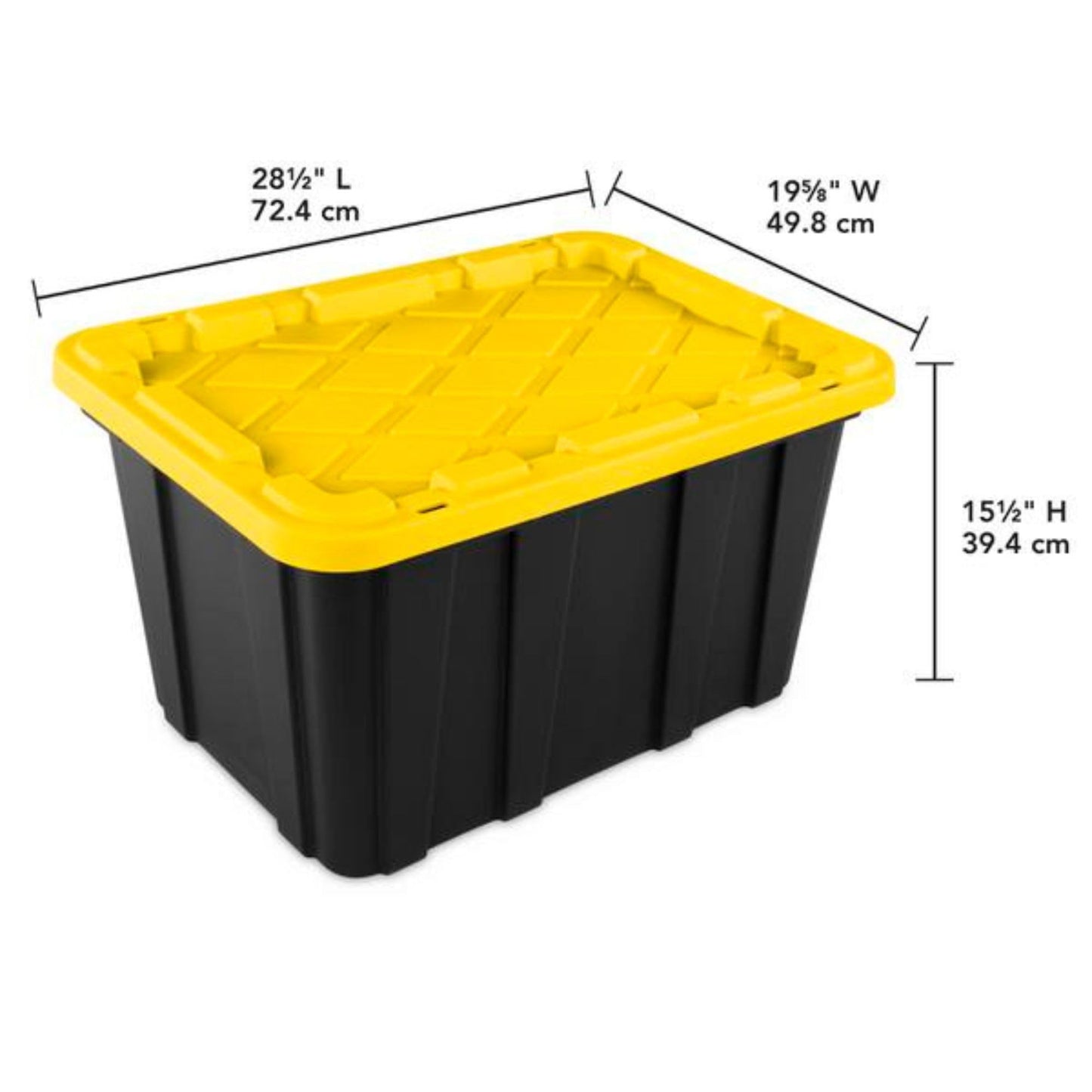 Sterilite 12-Pack Industrial Tote Plastic Storage Container Bins with Lids, 17 Gallon