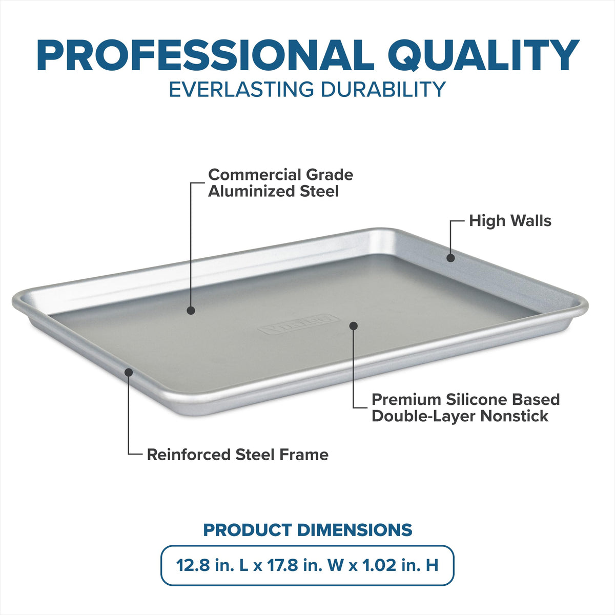 Viking Premium 3-Piece Nonstick Baking Sheet Pan Set