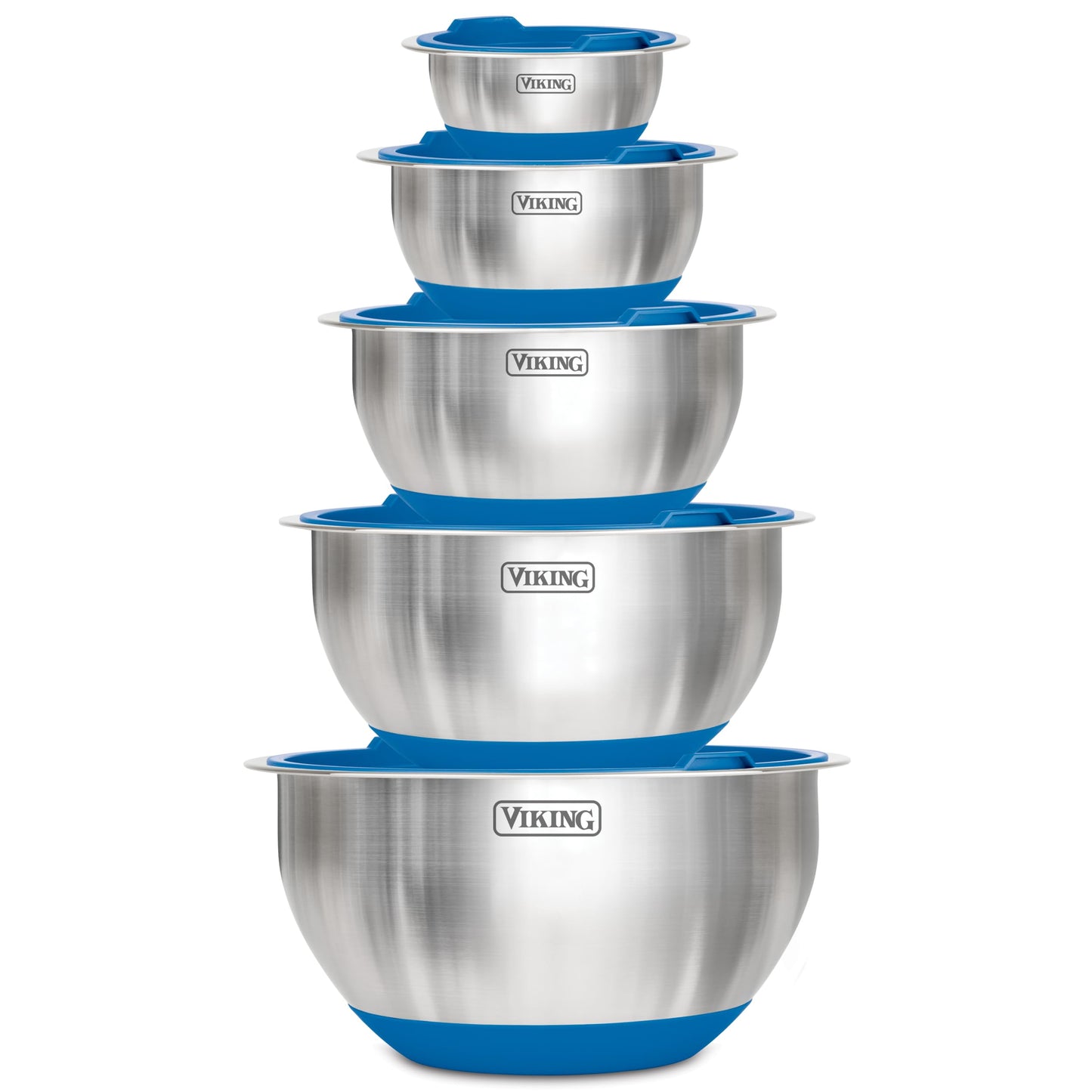 Viking Mixing Bowls Set, 10 Piece Stainless Steel Kitchen Cookware