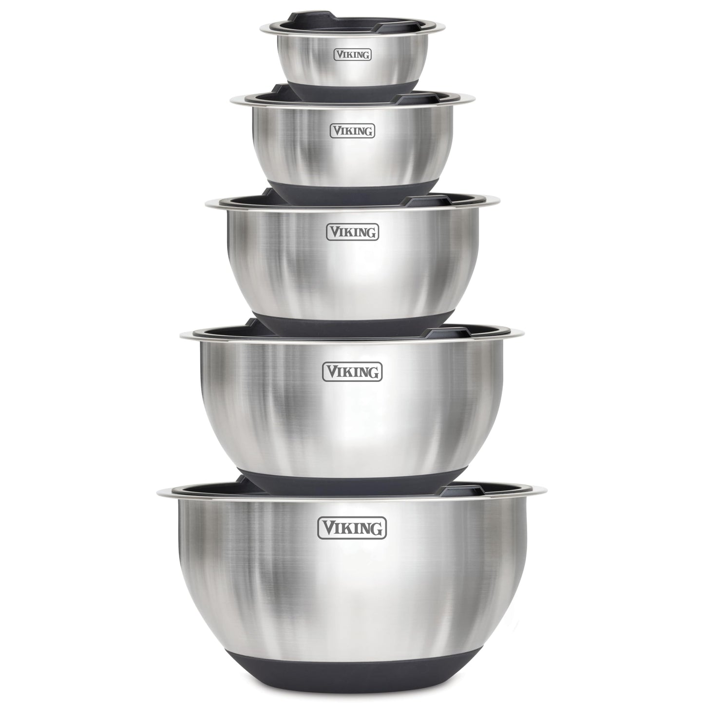 Viking Mixing Bowls Set, 10 Piece Stainless Steel Kitchen Cookware