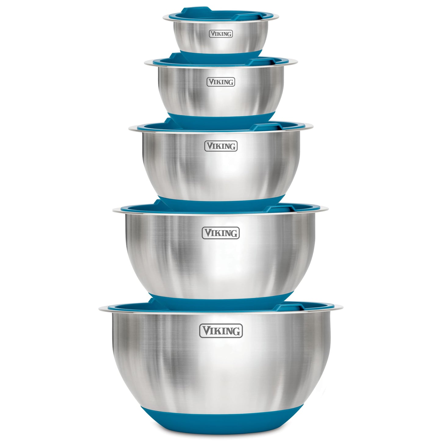 Viking Mixing Bowls Set, 10 Piece Stainless Steel Kitchen Cookware