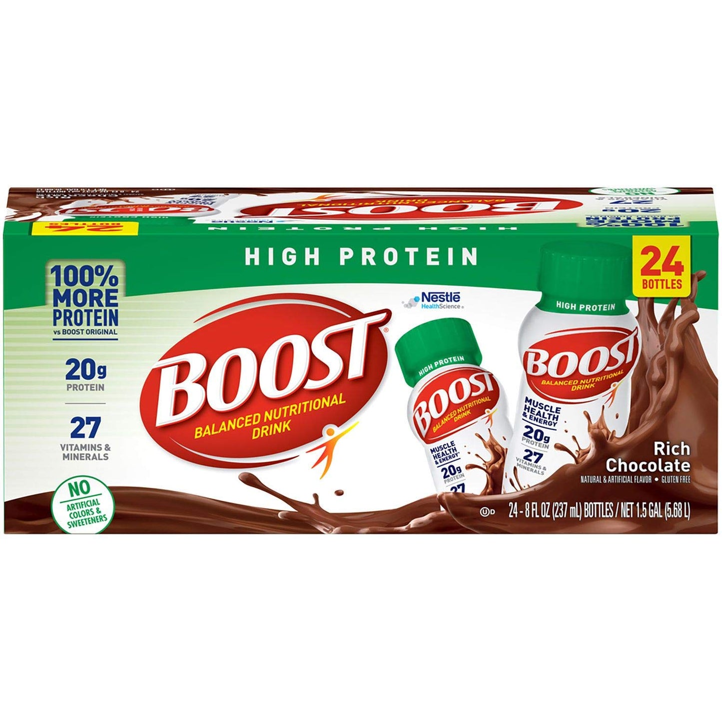 BOOST Original Ready to Drink Nutritional Drinks,  8 Fl Oz Bottles (Pack of 24)
