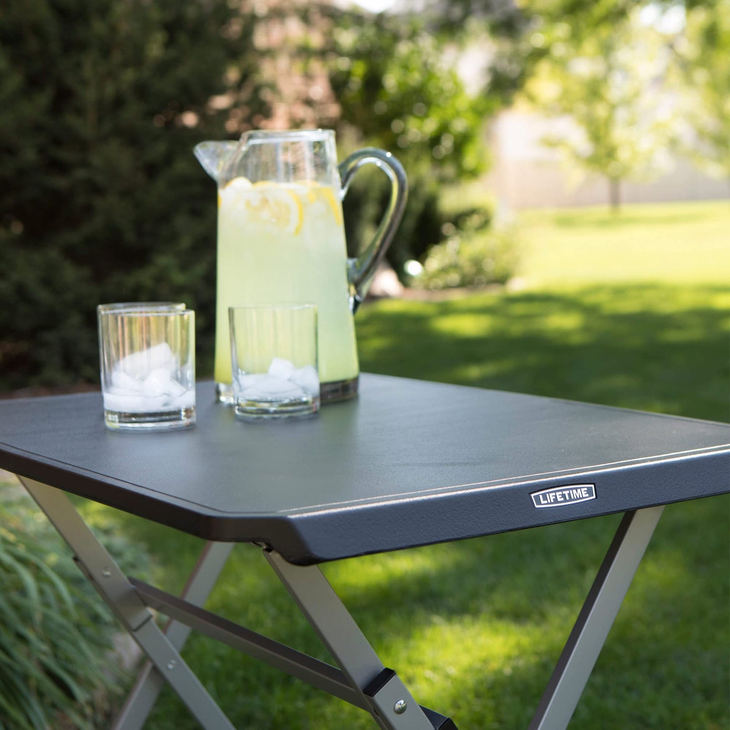 LIFETIME Small Folding Table, Personal TV Tray - Portable -  30 Inch (80623)