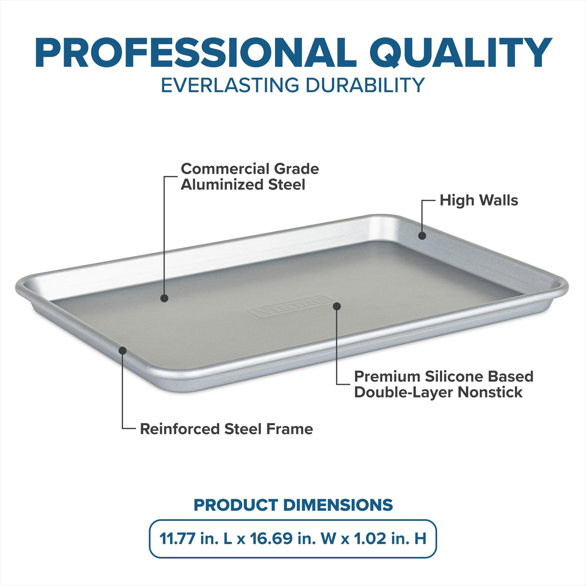 Viking Premium 3-Piece Nonstick Baking Sheet Pan Set