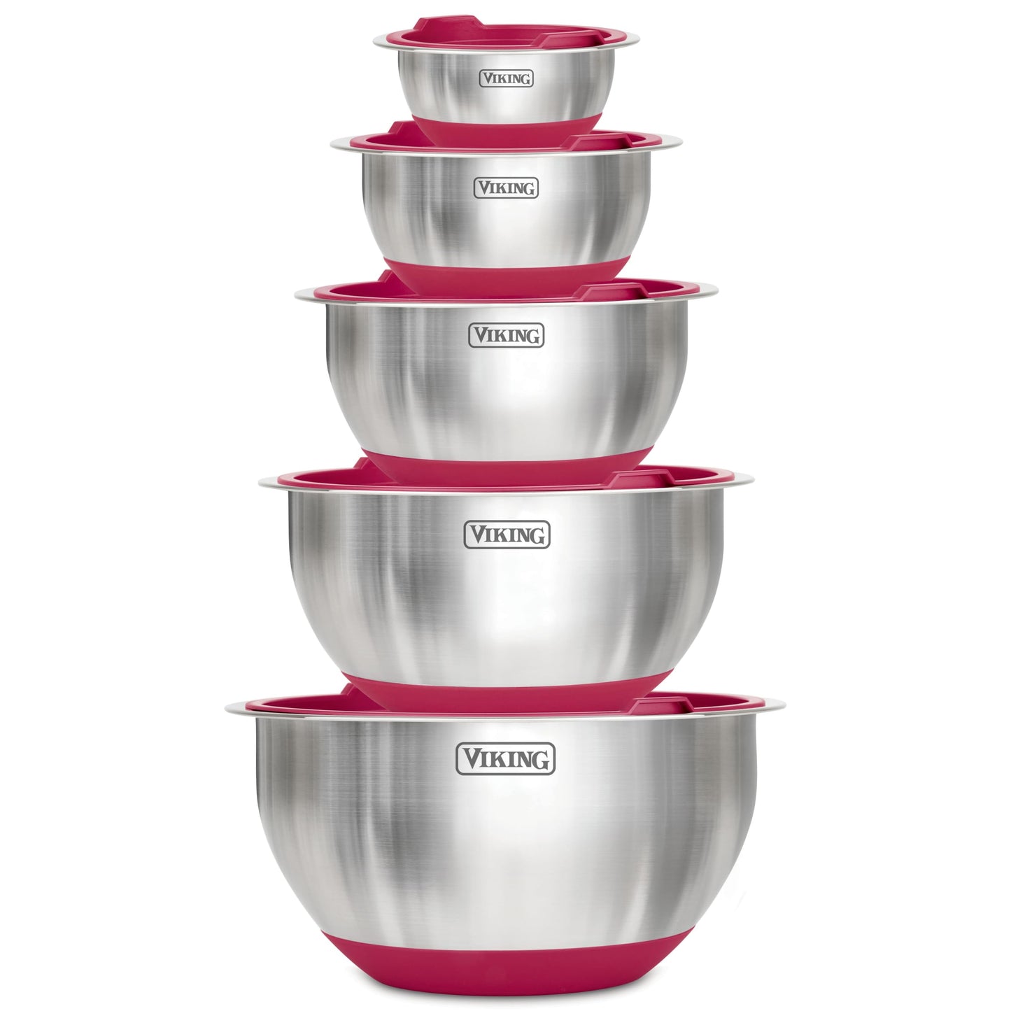 Viking Mixing Bowls Set, 10 Piece Stainless Steel Kitchen Cookware