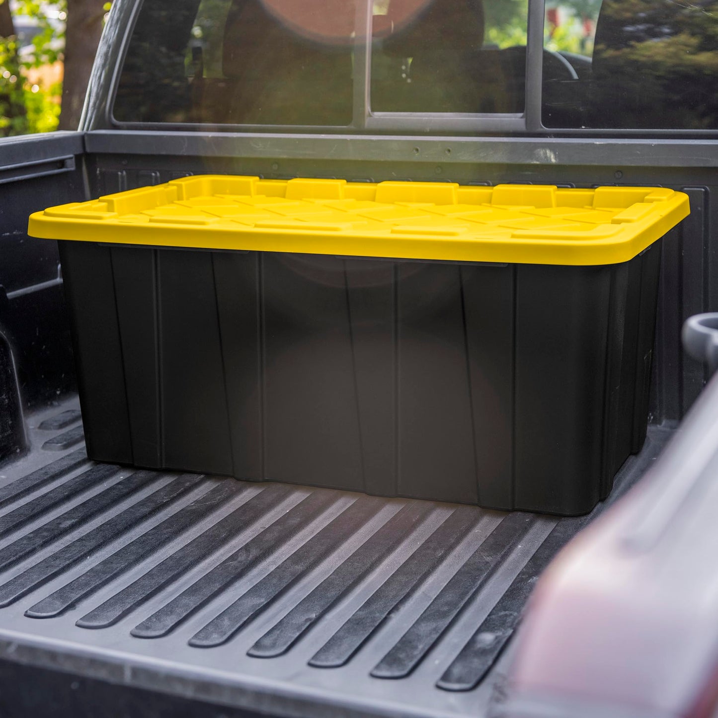 Sterilite 12-Pack Industrial Tote Plastic Storage Container Bins with Lids, 17 Gallon