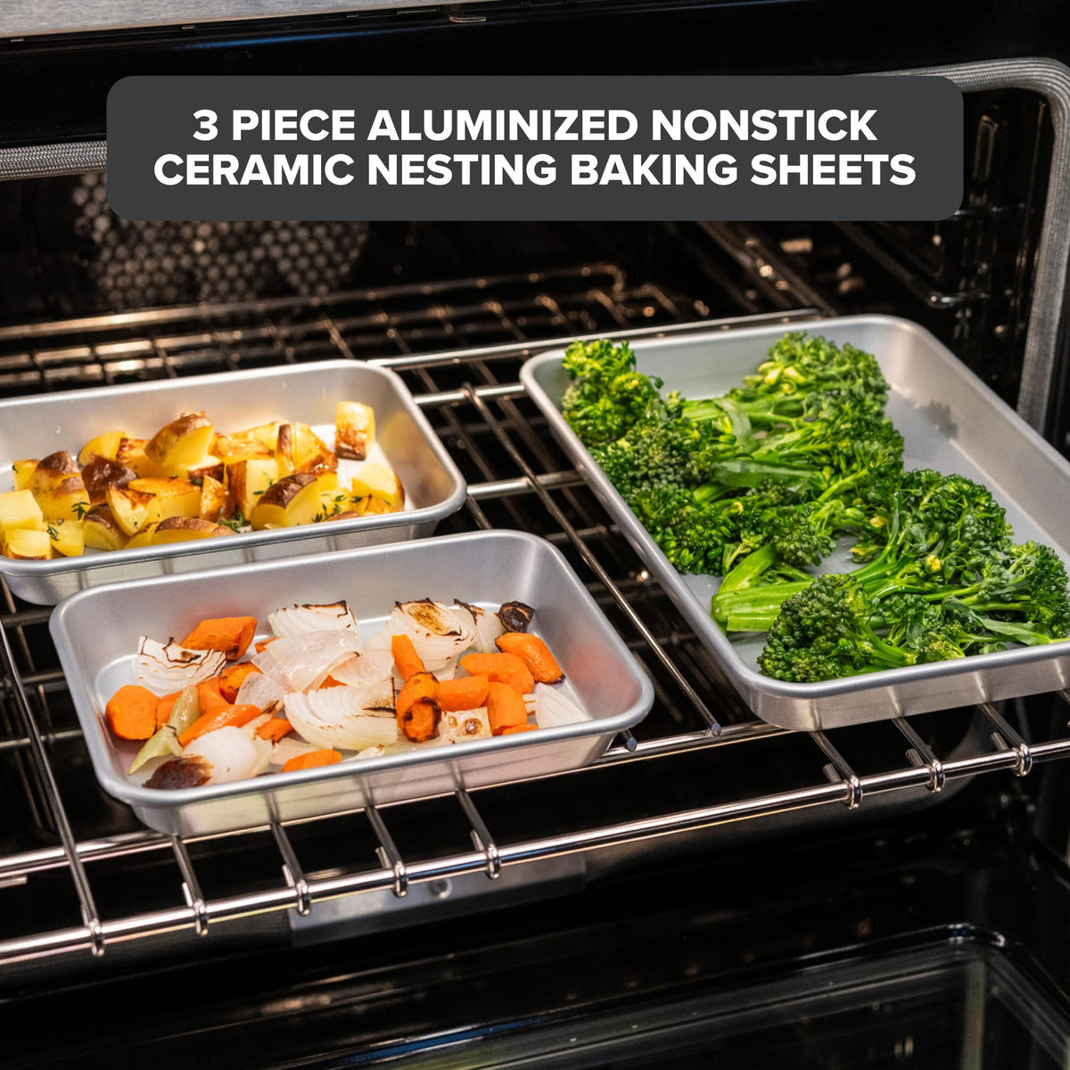 Viking Premium 3-Piece Nonstick Baking Sheet Pan Set