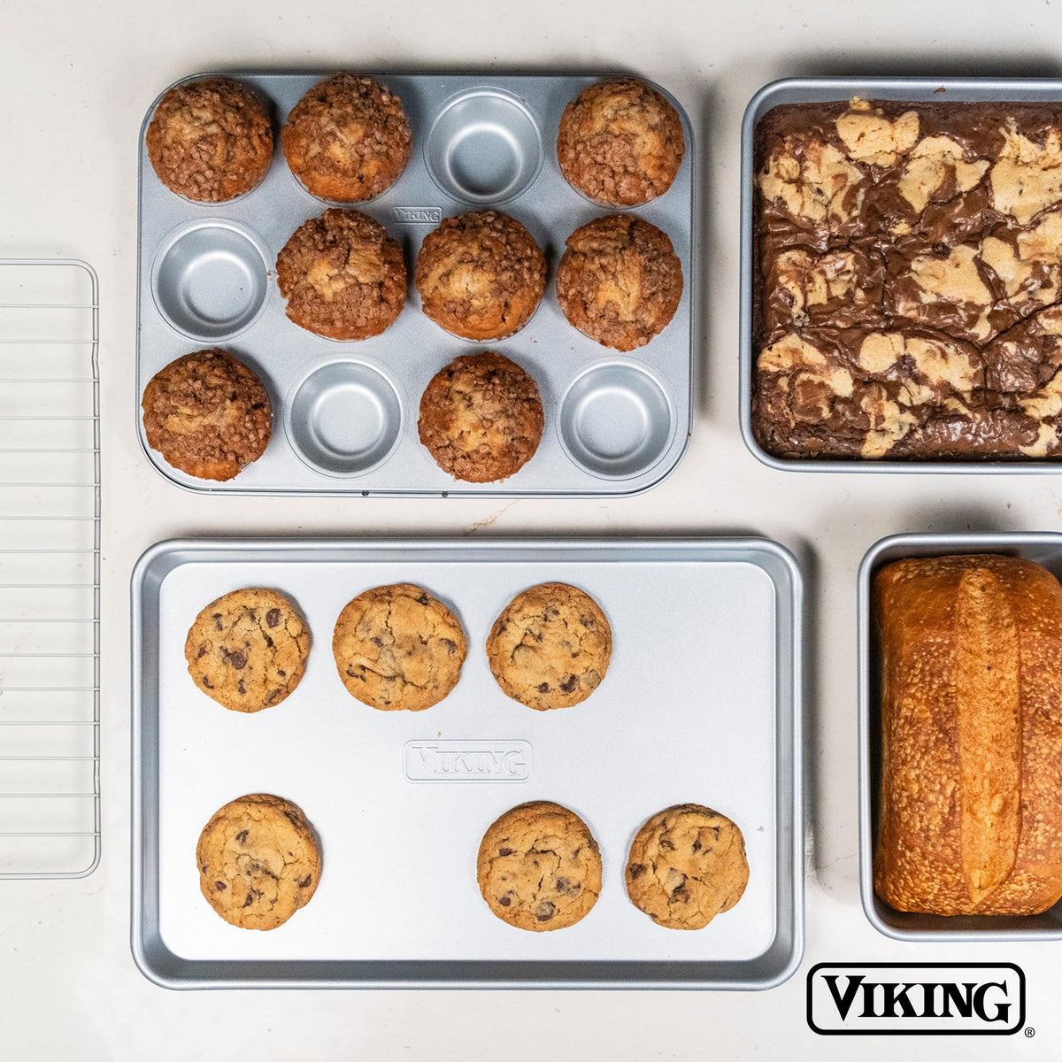 Viking Premium 3-Piece Nonstick Baking Sheet Pan Set